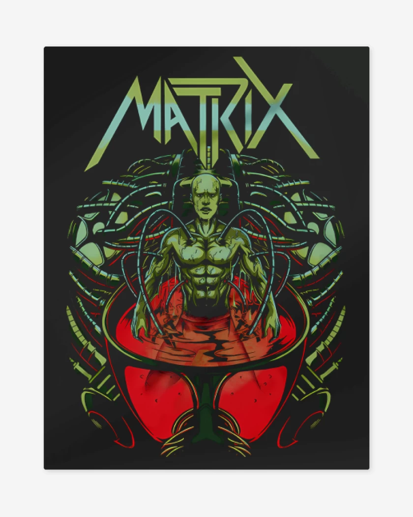 Print metalico Negro de Matrix