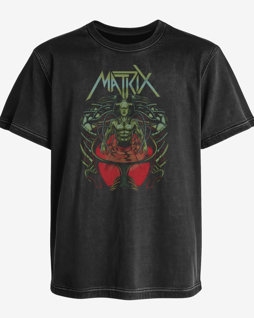Polera desgastada Matrix