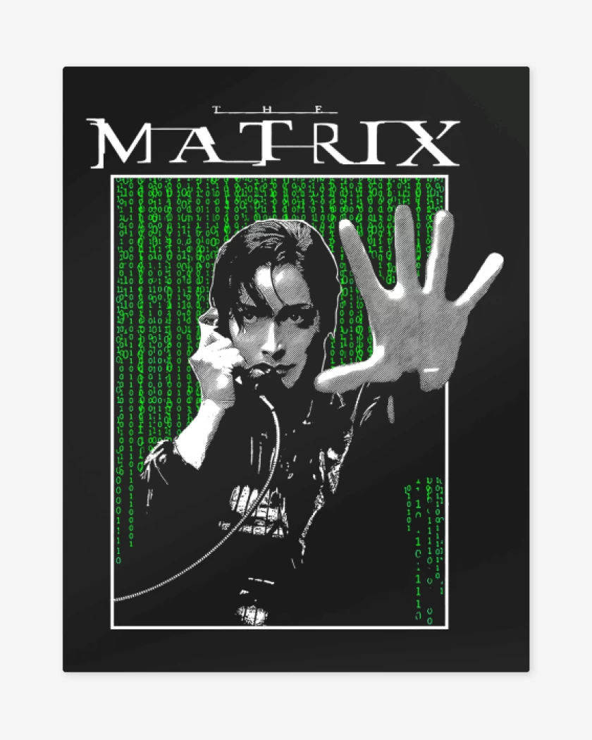 Print metalico Negro de Trinity
