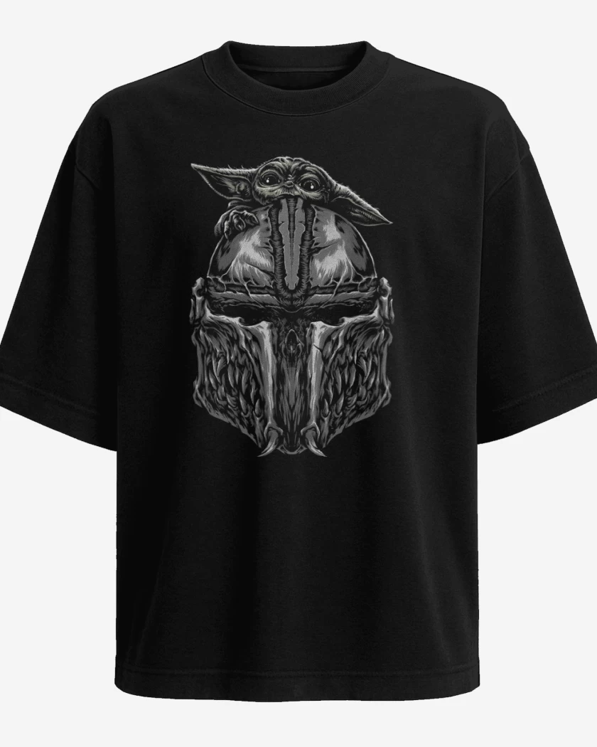 Polera Oversize Grogu x Mando