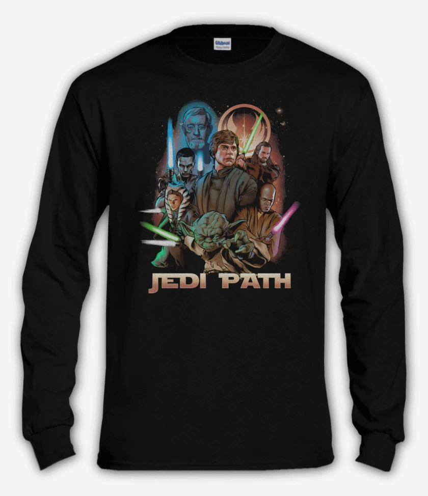 Polera manga larga Negro de Jedi Path