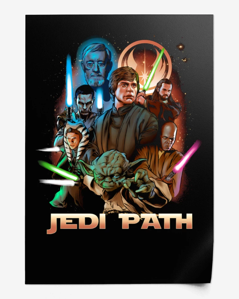 Print Negro de Jedi Path