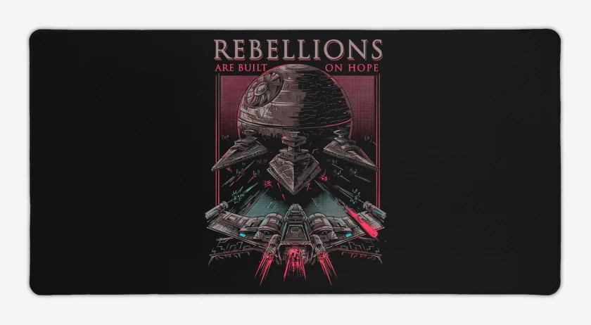 Mouse pad Gamer Negro de Rebellions