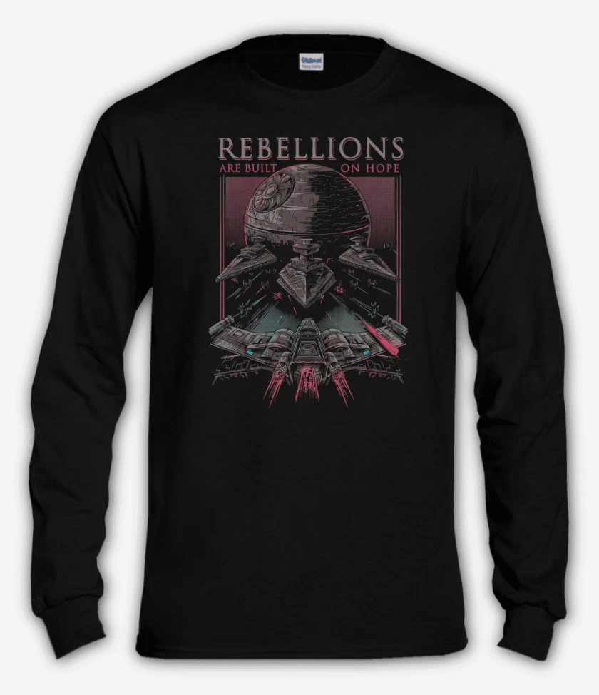 Polera manga larga Negro de Rebellions
