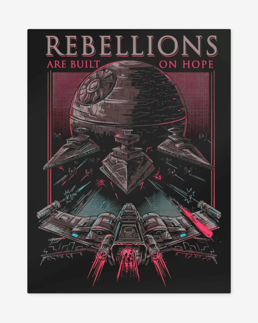 Print metalico Negro de Rebellions