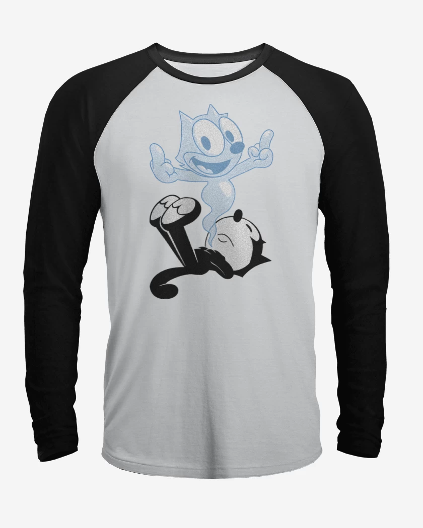 Polera Raglan Blanco / Negro de RIP FELIX
