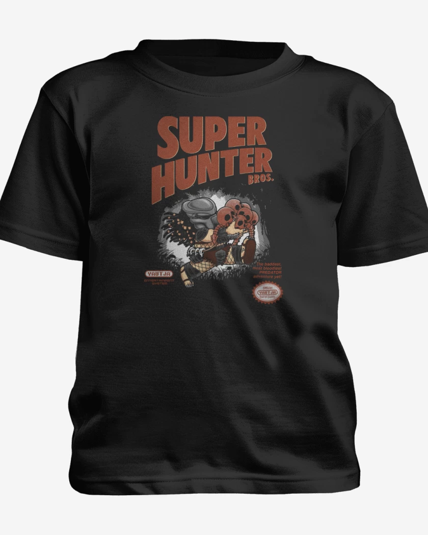 Polera de niño Negro de Super Hunter Bros