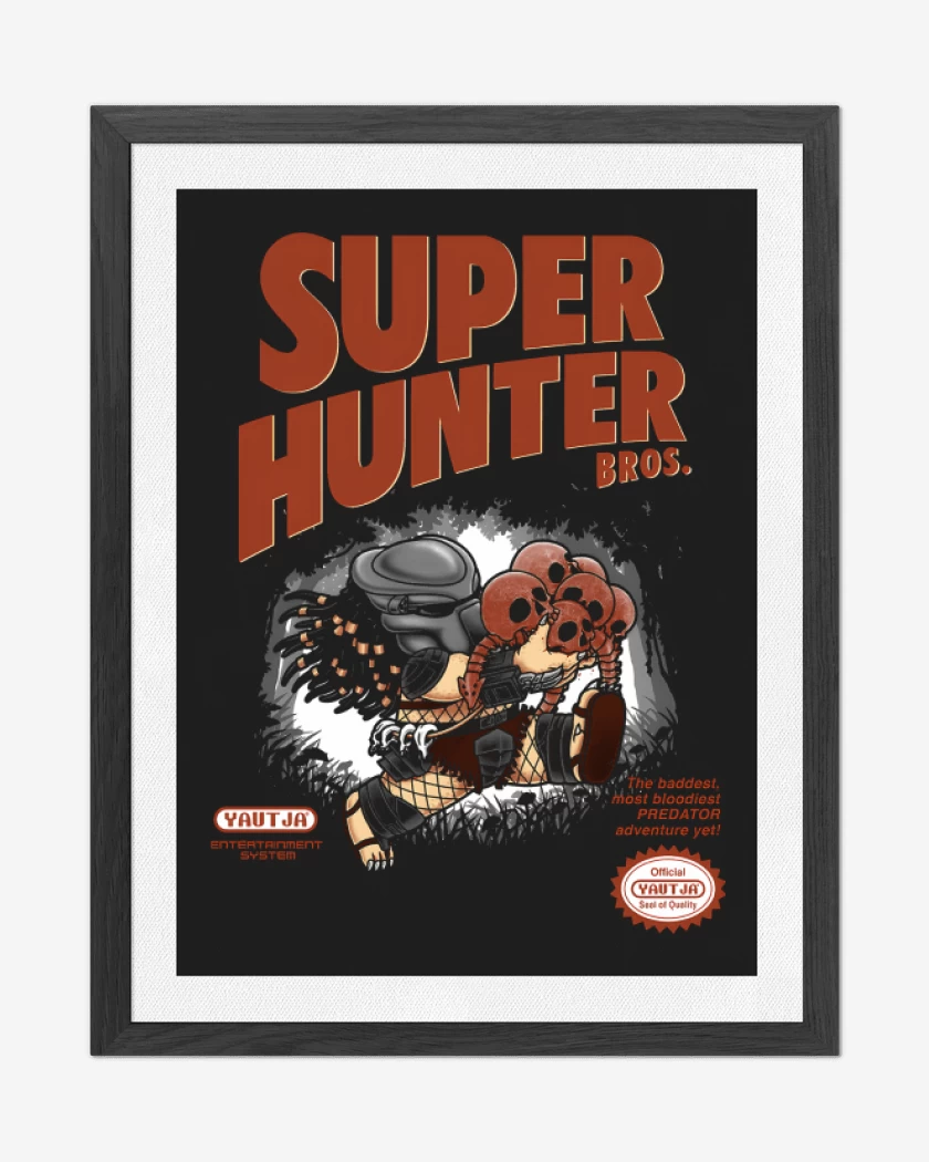 Cuadro decorativo Negro de Super Hunter Bros