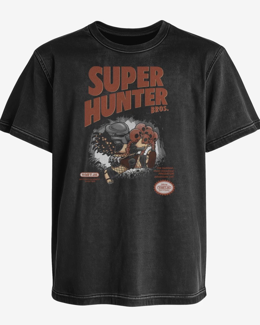 Polera desgastada Super Hunter Bros