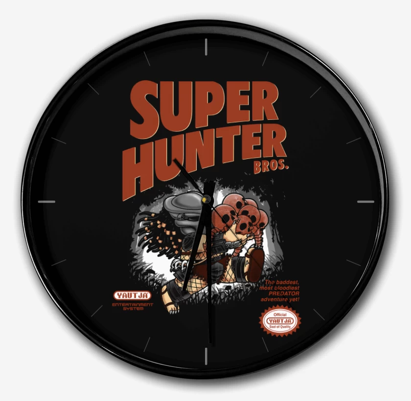 Reloj Negro de Super Hunter Bros