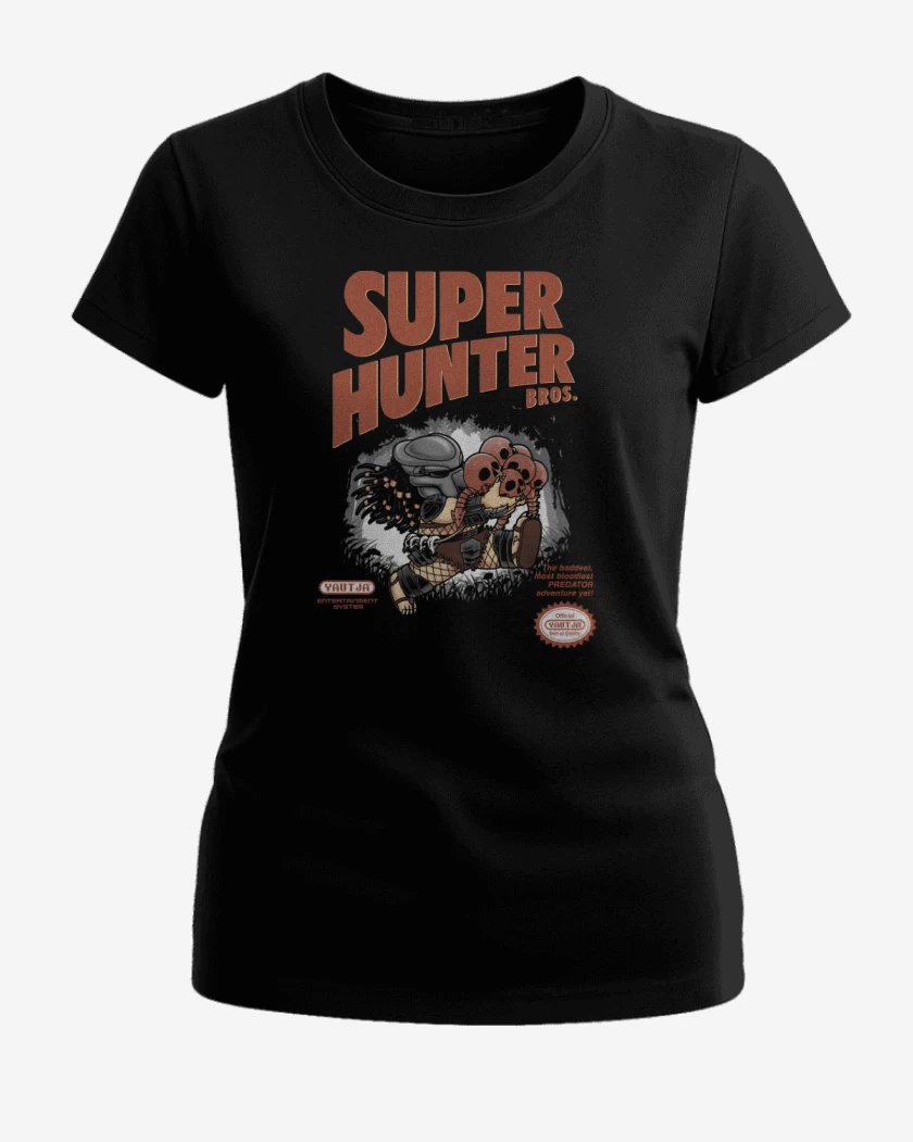 Polera de Mujer Negro de Super Hunter Bros