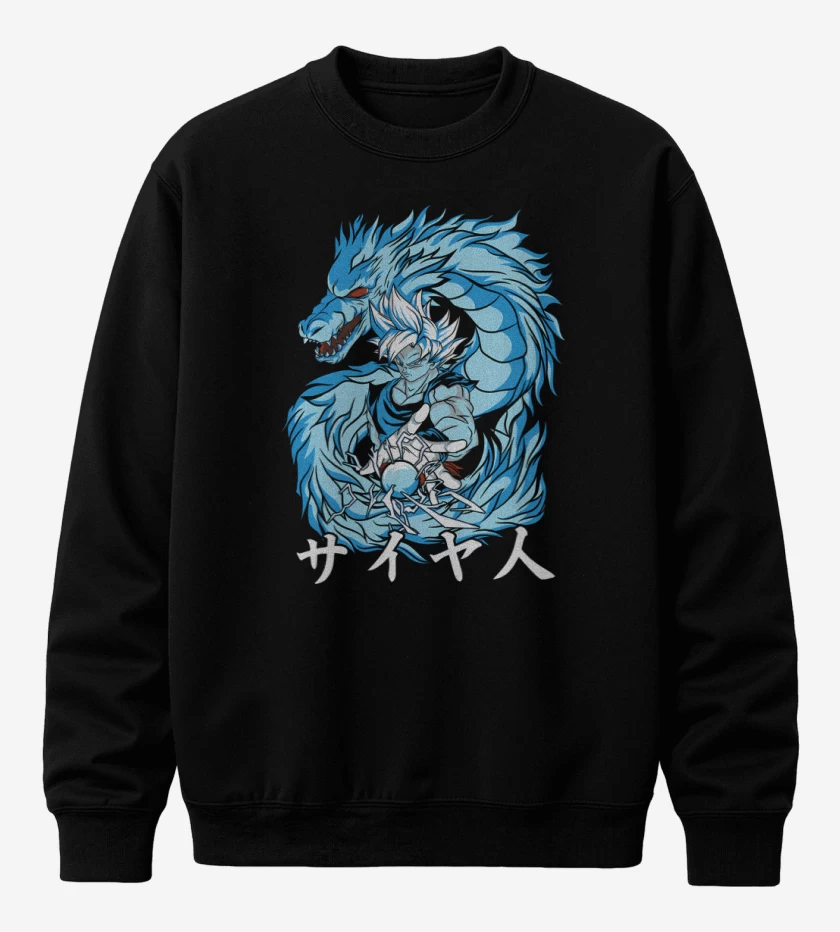Poleron polo Negro de Dragon Instinto