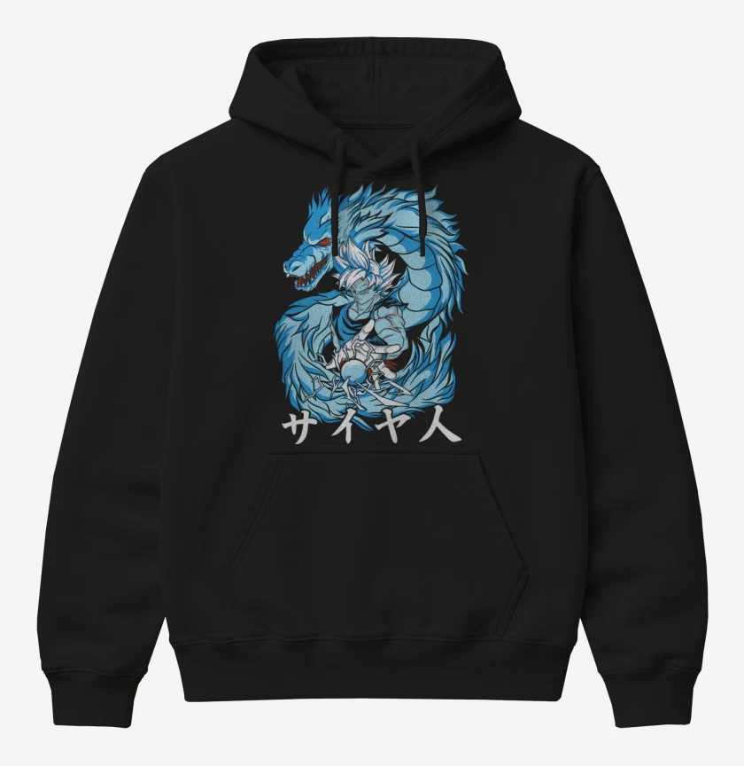 Poleron Canguro básico Negro de Dragon Instinto