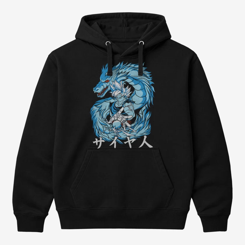 Polerón Canguro Negro de Dragon Instinto