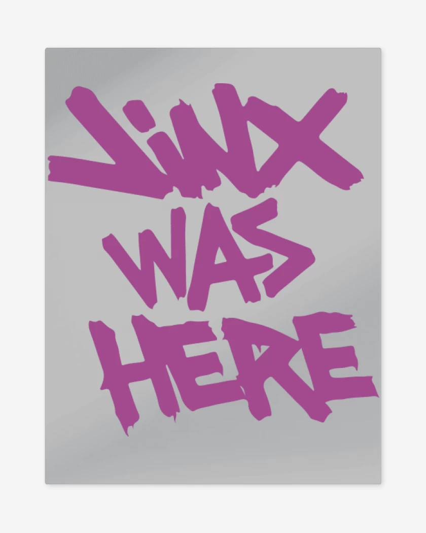 Print metalico Gris Melange de Jinx was