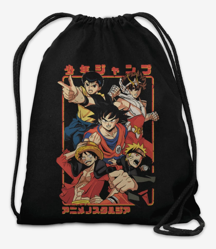 Mochila Negro de Shonen Team