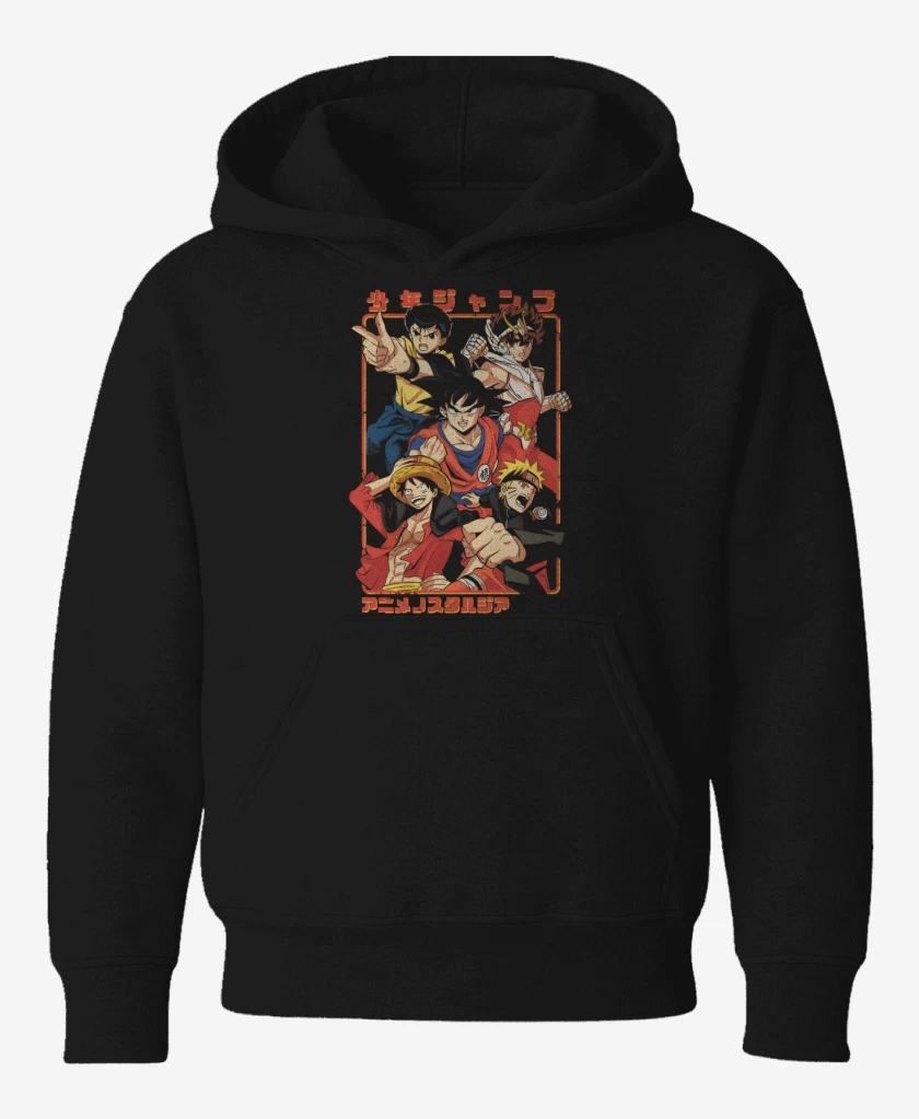 Poleron de niño Negro de Shonen Team