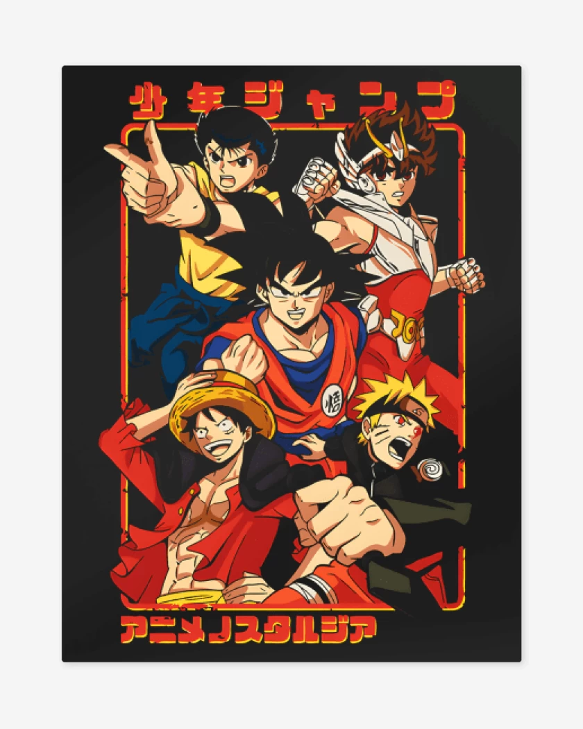 Print metalico Negro de Shonen Team