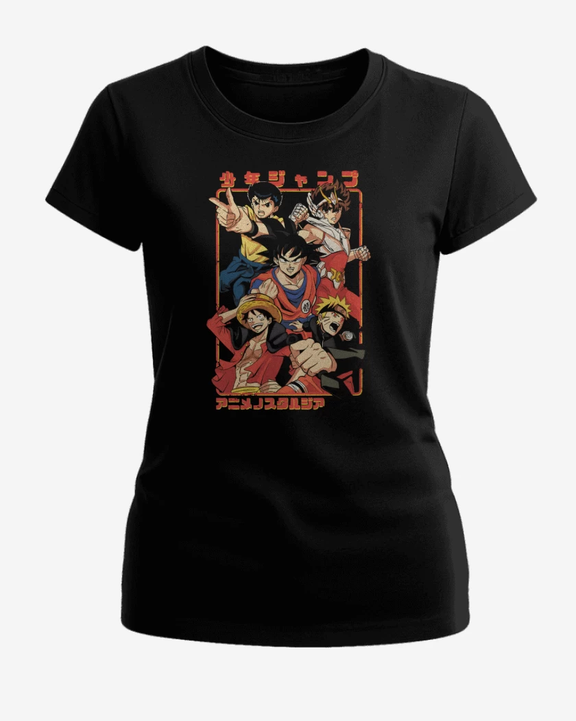 Polera de Mujer Negro de Shonen Team