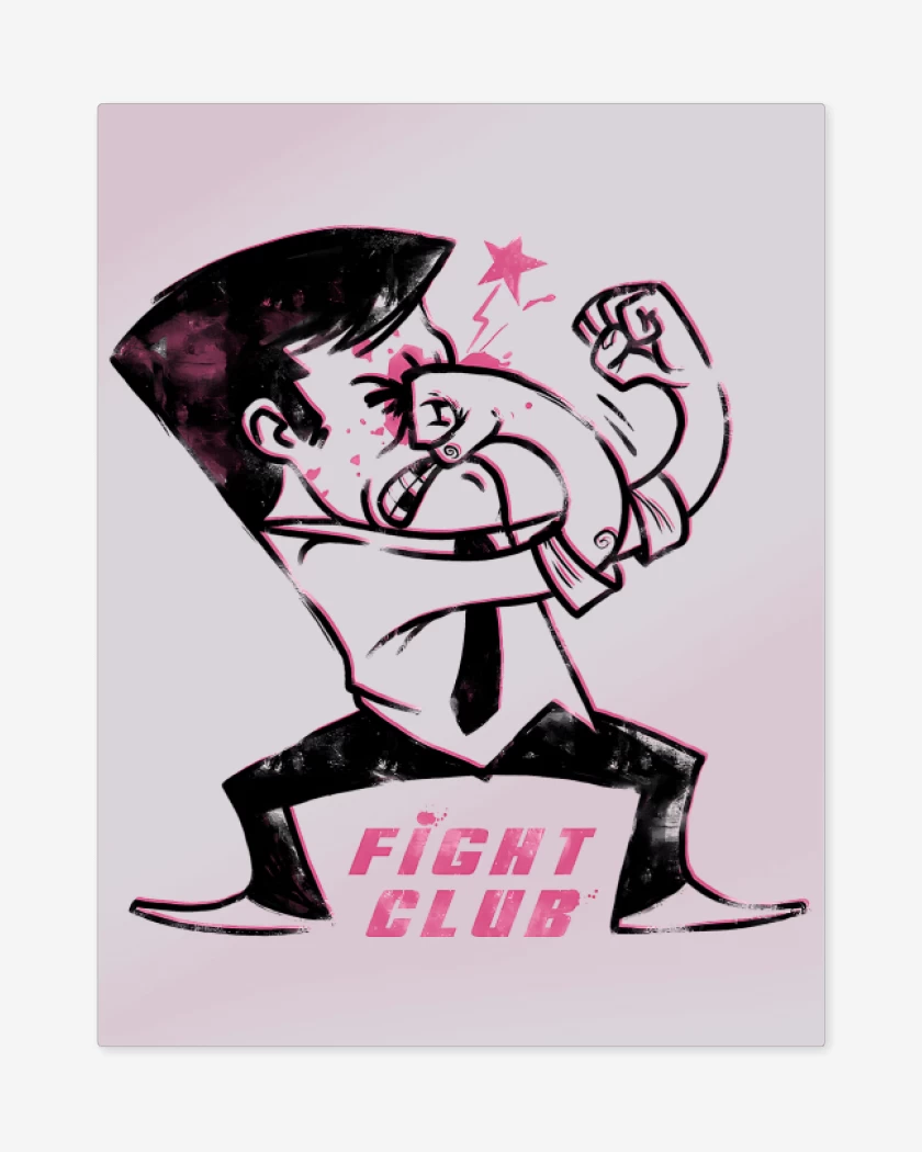 Print metalico Rosa Pastel de El Club