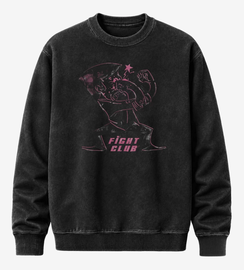 Poleron Polo Acid Wash Negro de El Club
