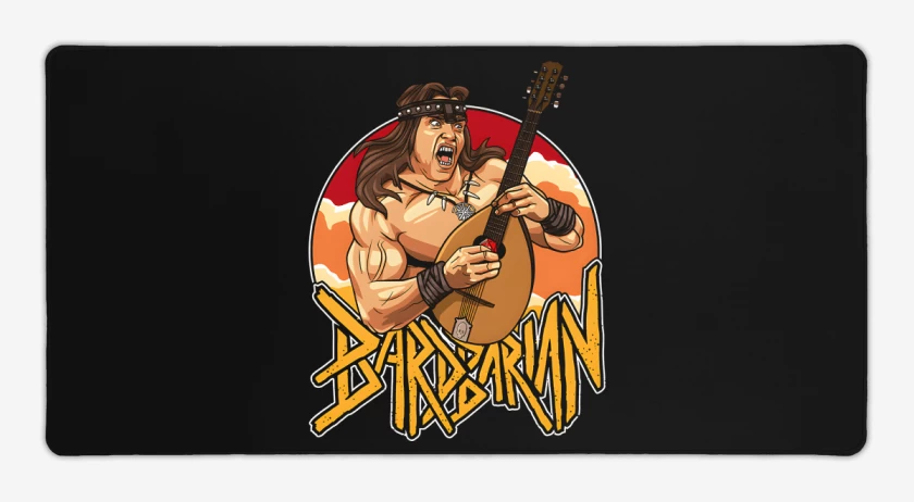 Mouse pad Gamer Negro de Barbarian