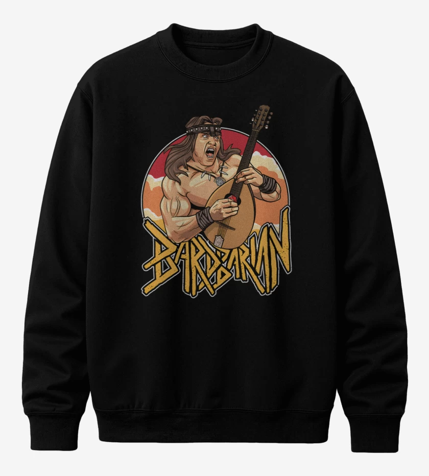 Poleron polo Negro de Barbarian