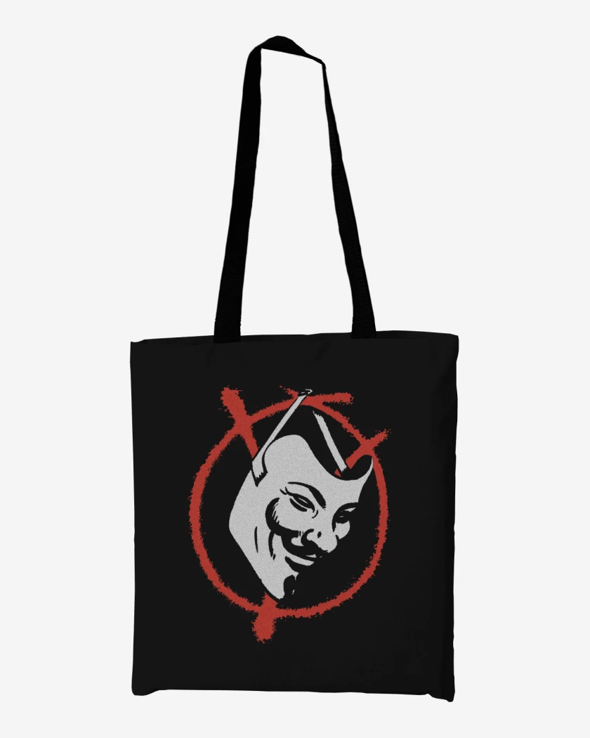Totebag Negro de Máscara de la Venganza