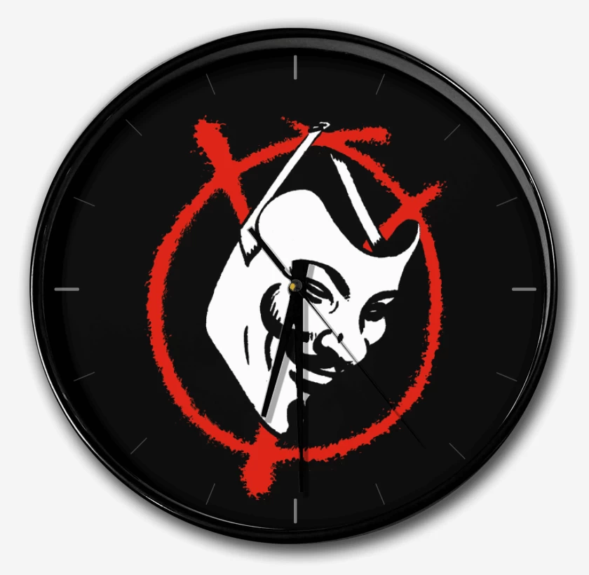 Reloj Negro de Máscara de la Venganza