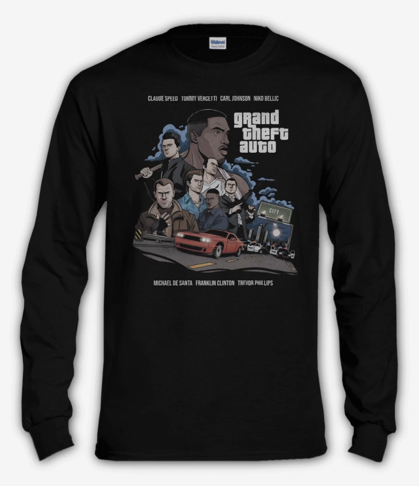 Polera manga larga Grand Theft Auto