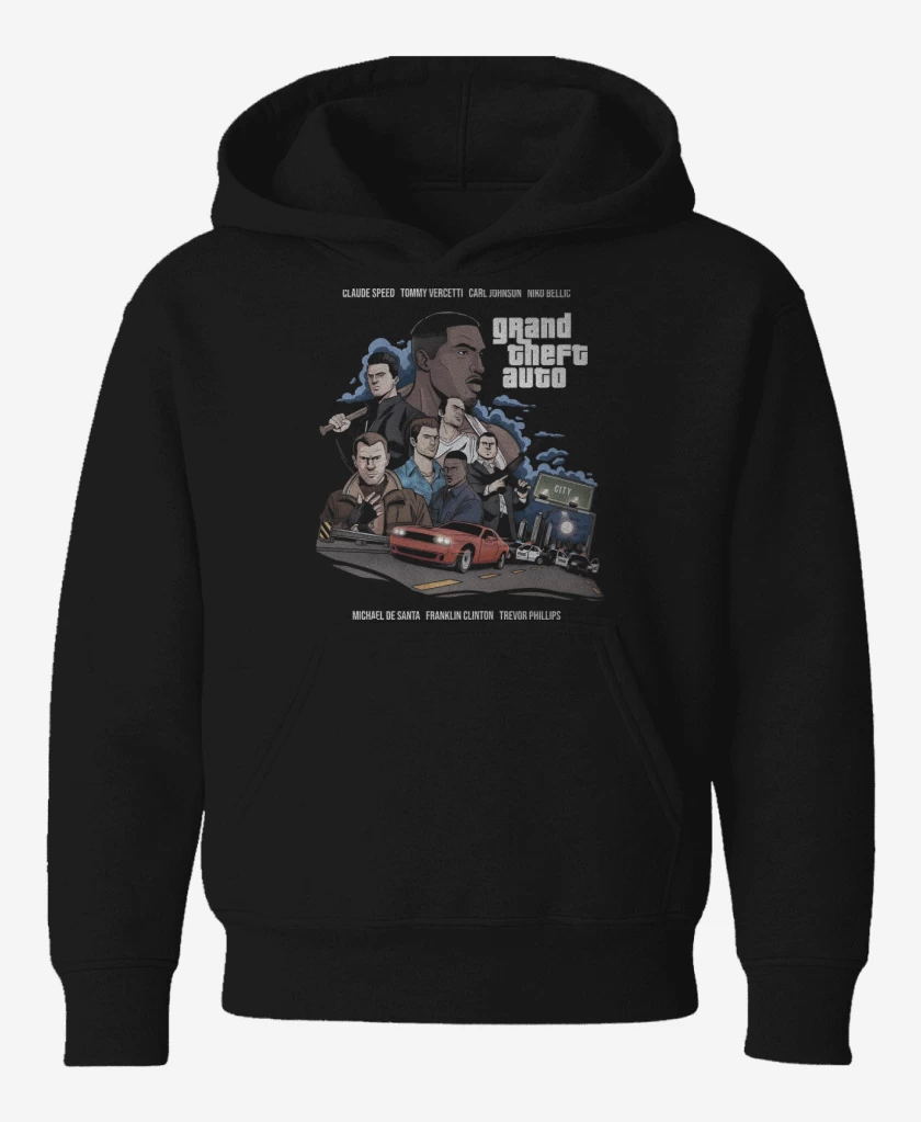 Poleron de niño Negro de Grand Theft Auto
