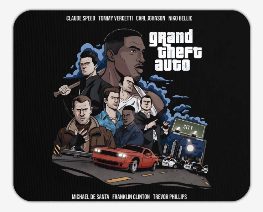 Mousepad Grand Theft Auto