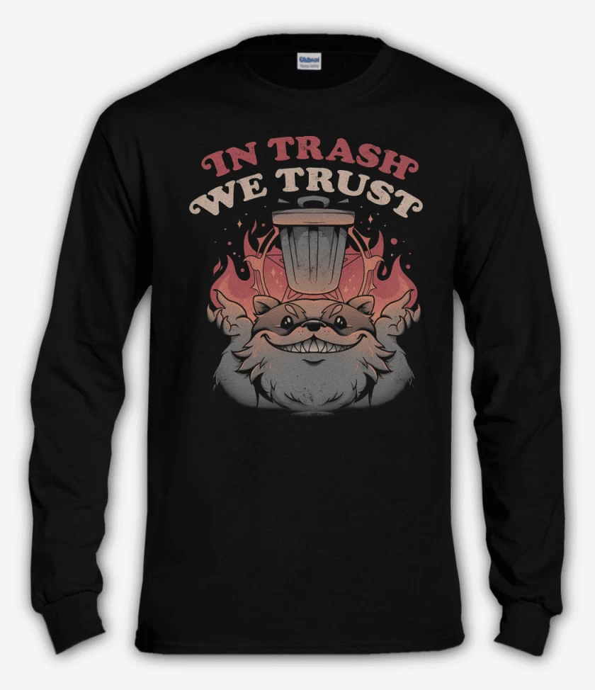 Polera manga larga In Trash We Trust