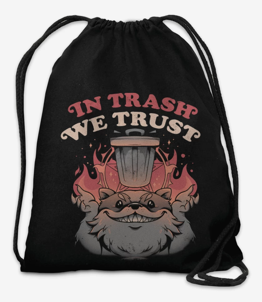 Mochila Negro de In Trash We Trust