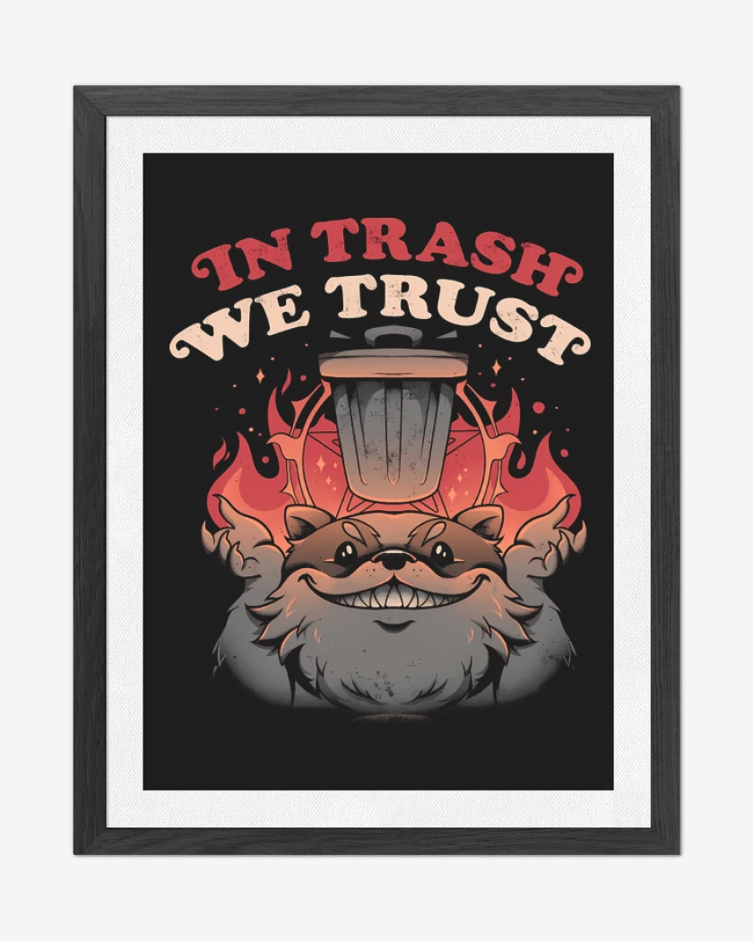 Cuadro decorativo Negro de In Trash We Trust