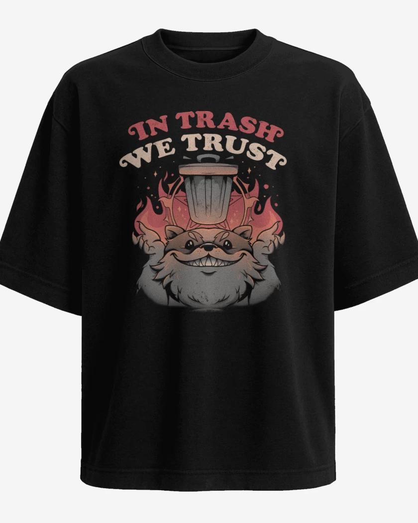 Polera Oversize In Trash We Trust