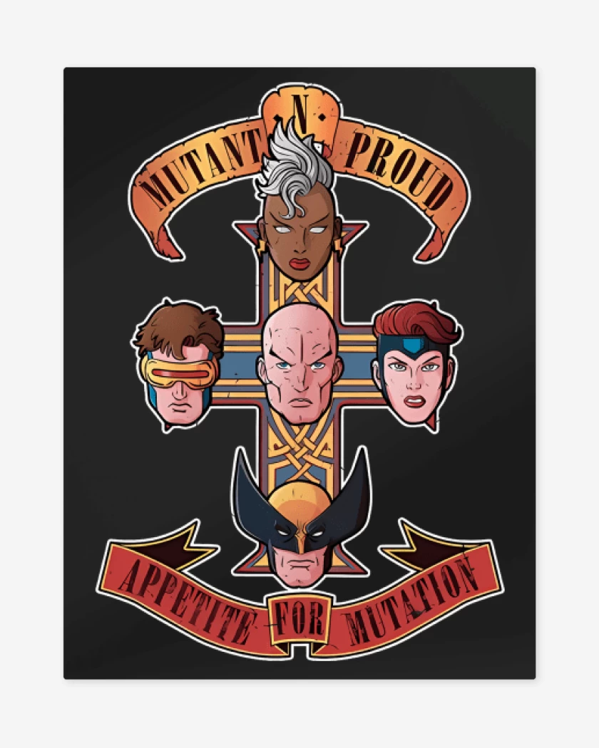 Print metalico Negro de Appetite for Mutation