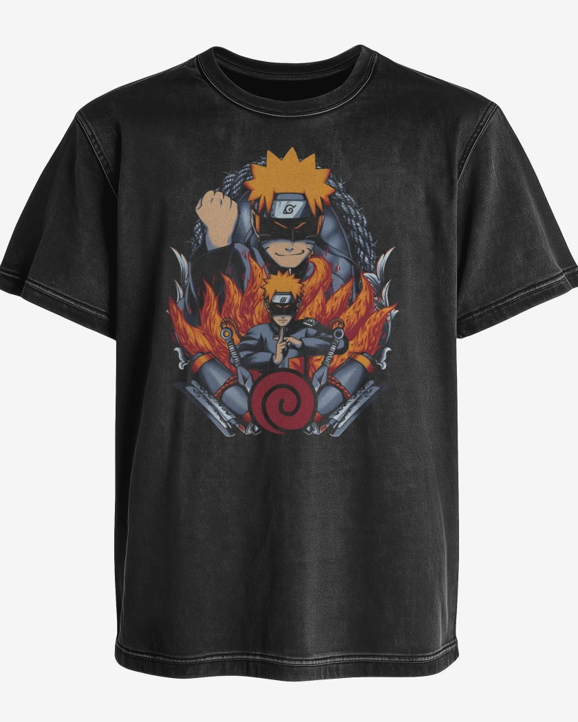 Polera desgastada Naruto Uzumaki