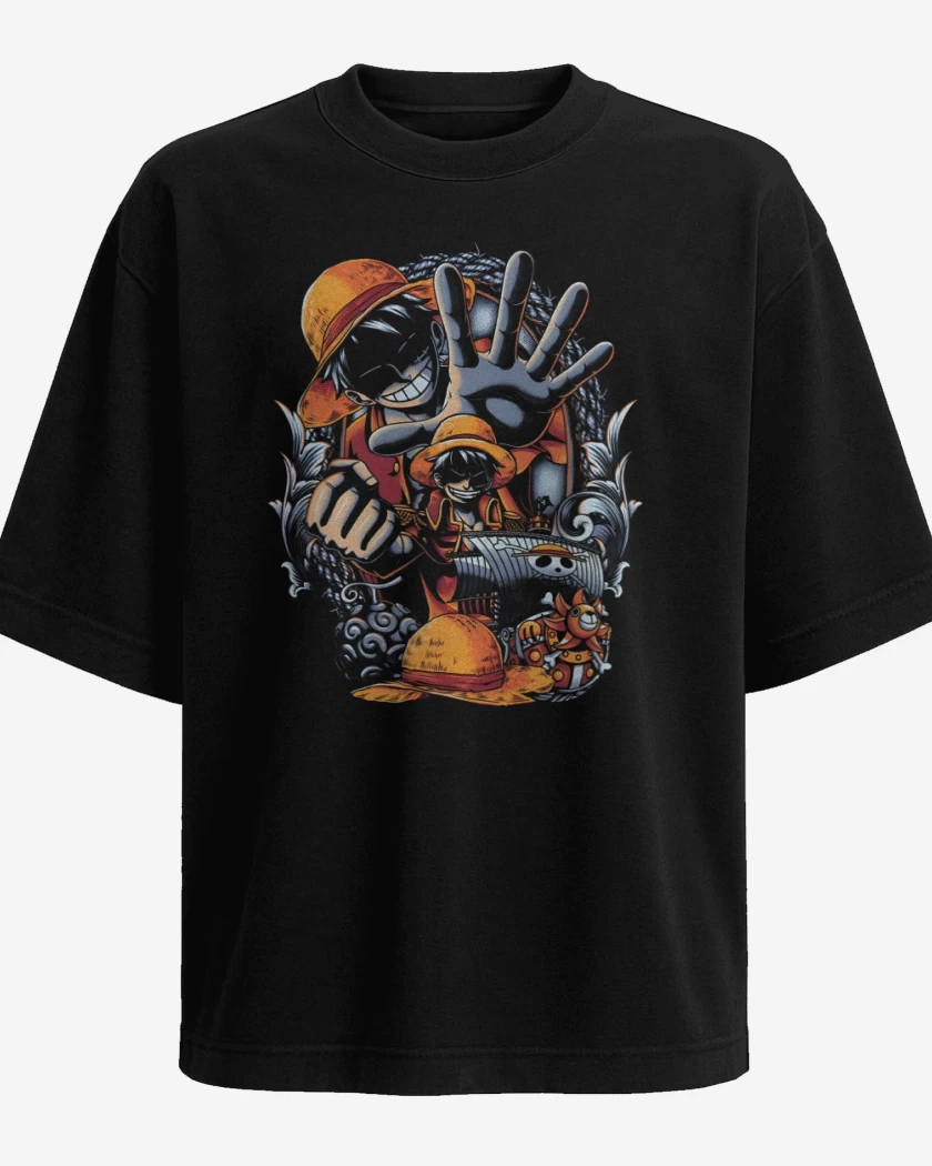 Polera Oversize Monkey D Luffy