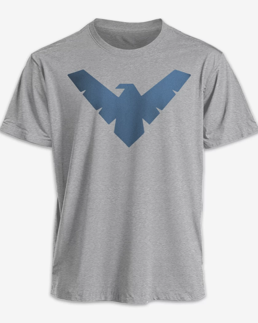 Polera Gris Melange de Nightwing