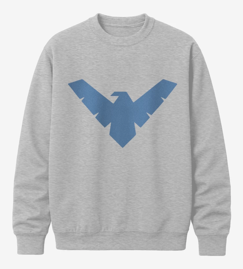 Poleron polo Gris Melange de Nightwing