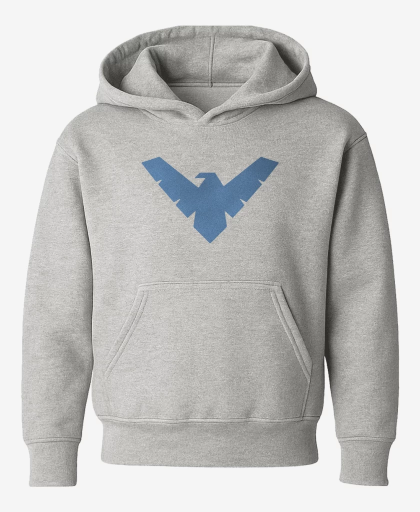 Poleron de niño Gris Melange de Nightwing