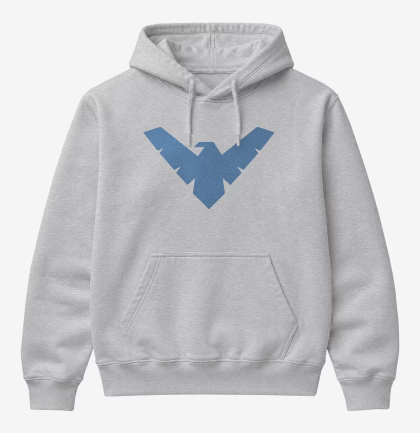 Poleron Canguro básico Gris Melange de Nightwing