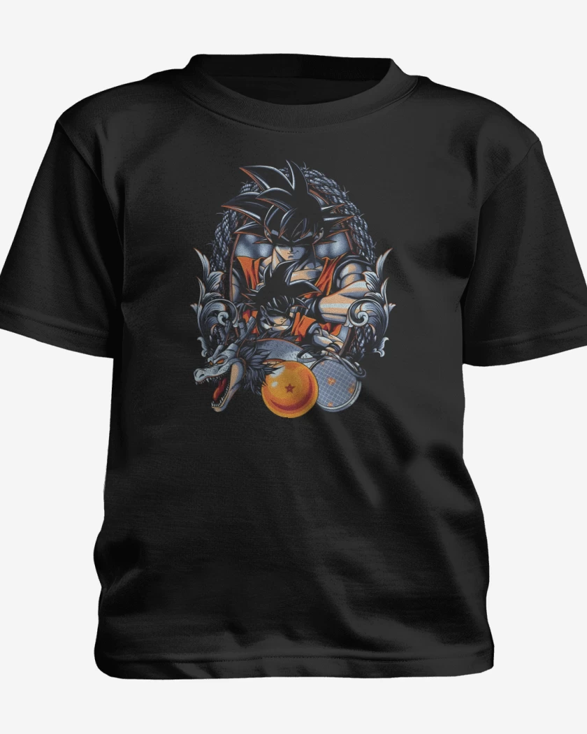 Polera de niño Negro de Kakaroto Goku