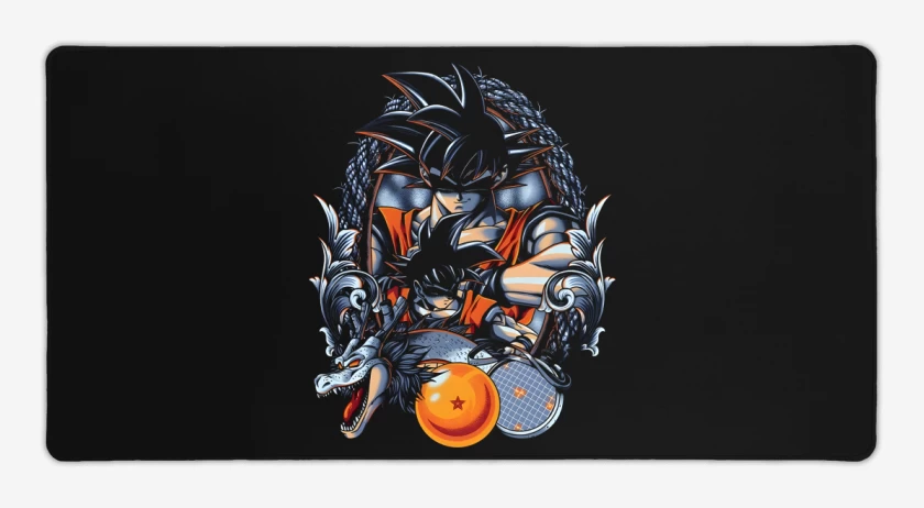 Mouse pad Gamer Negro de Kakaroto Goku