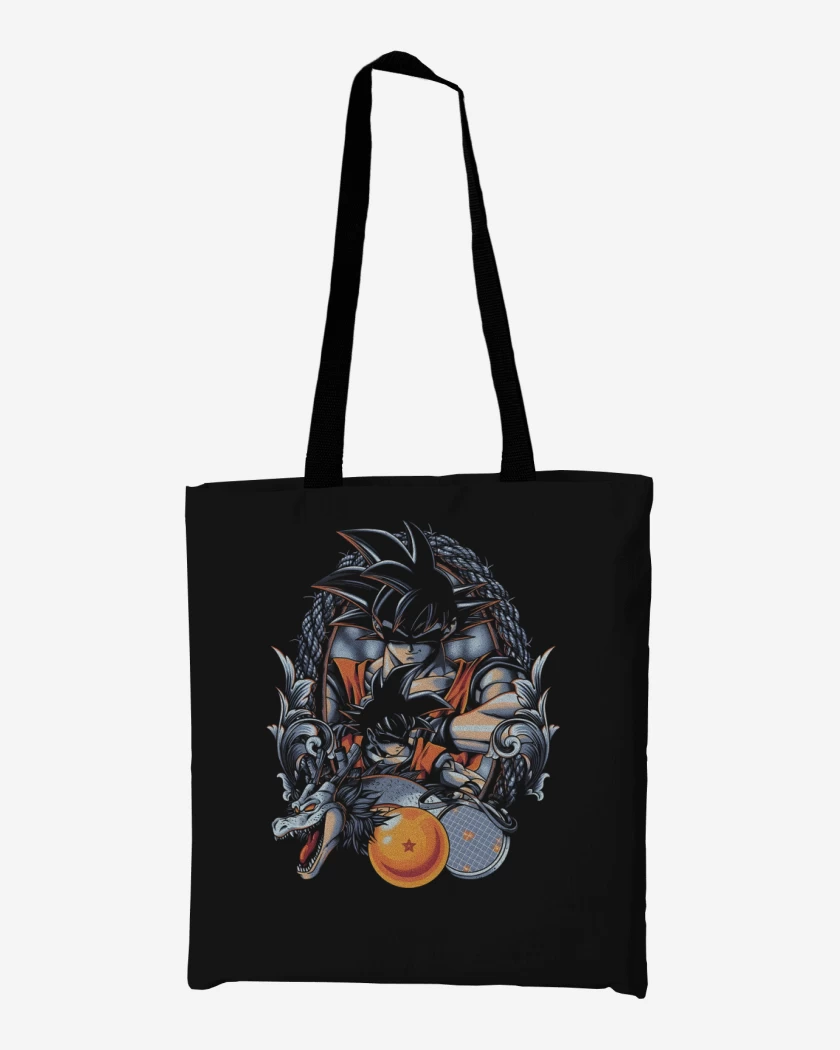 Totebag Negro de Kakaroto Goku