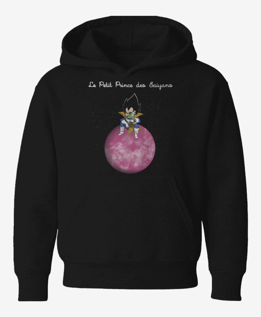 Poleron de niño Negro de El Principito Saiyajin