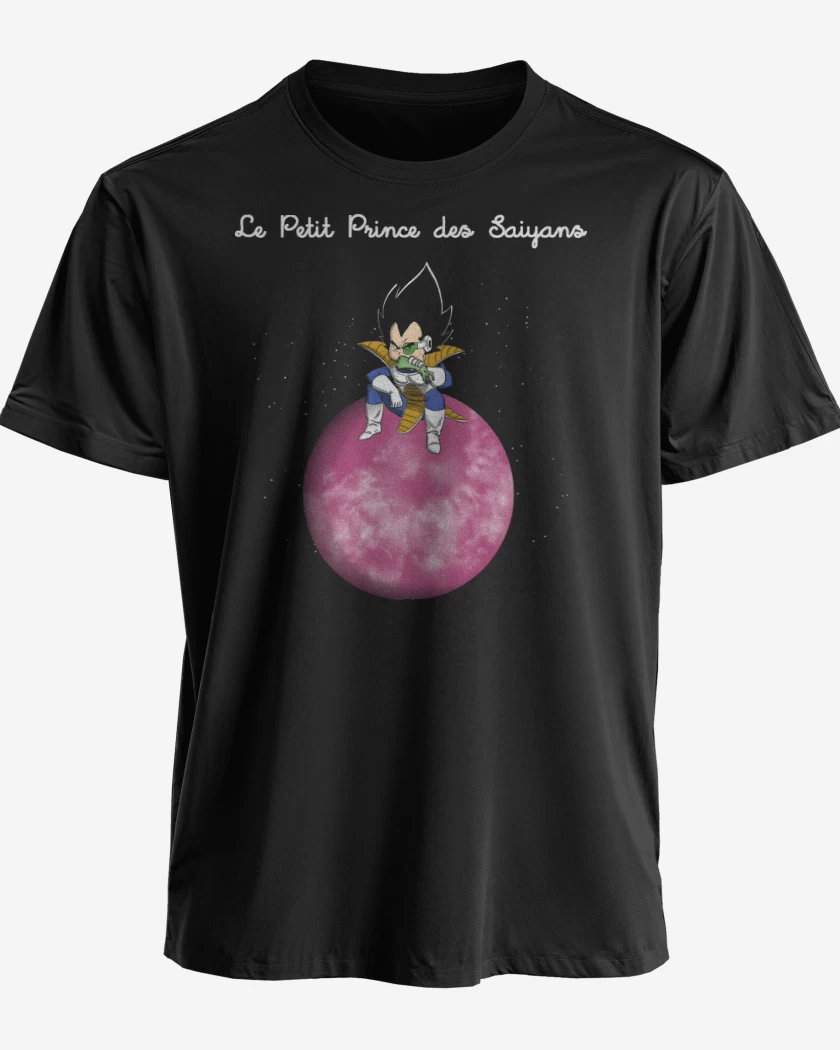 Polera premium Negro de El Principito Saiyajin