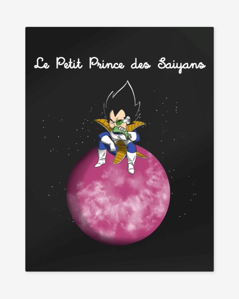 Print metalico El Principito Saiyajin