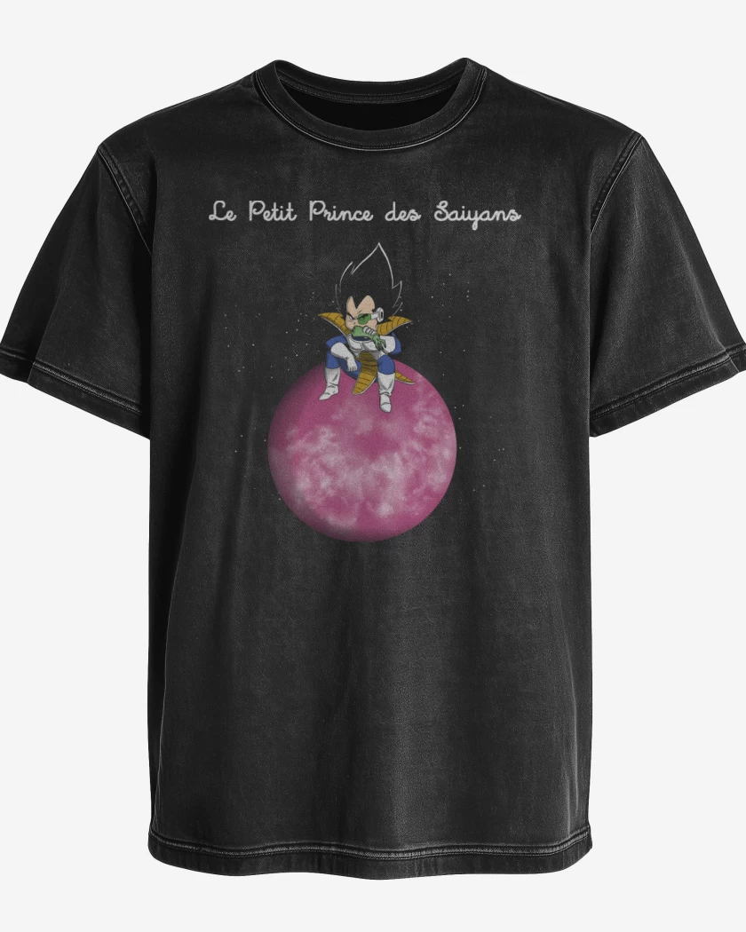 Polera desgastada El Principito Saiyajin